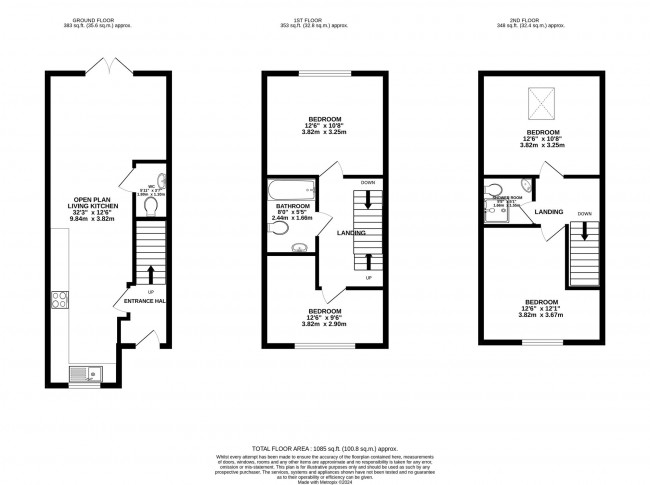 Floorplan for Beechwood Gardens, Heald Green, sk8