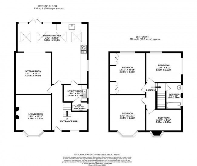 Floorplan for Bramhall Lane South, Bramhall, sk7