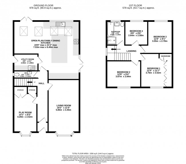 Floorplan for Wentworth Drive, Bramhall, sk7