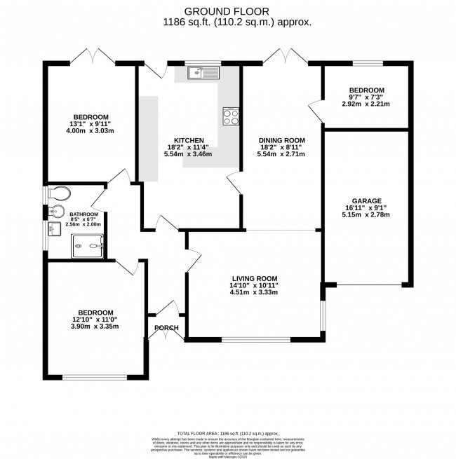 Floorplan for Bridle Road, Woodford, sk7