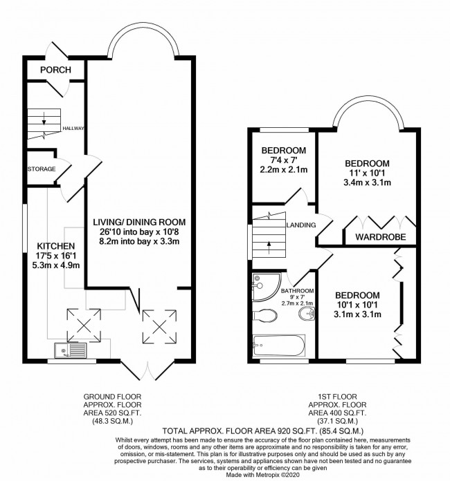 Floorplan for Barnfield Road East, Stockport, sk3