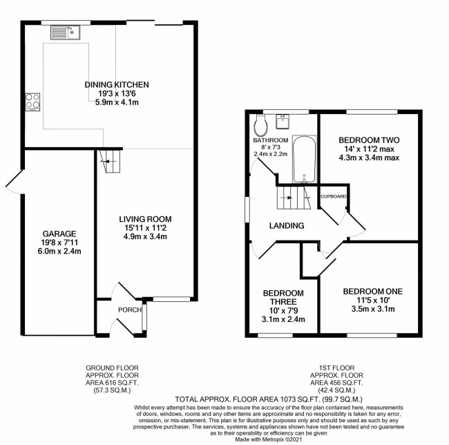 Floorplan for Malmesbury Road, Cheadle Hulme, sk8