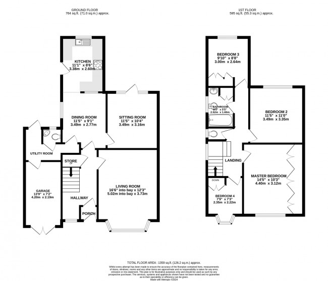 Floorplan for The Crescent, Stockport, sk3