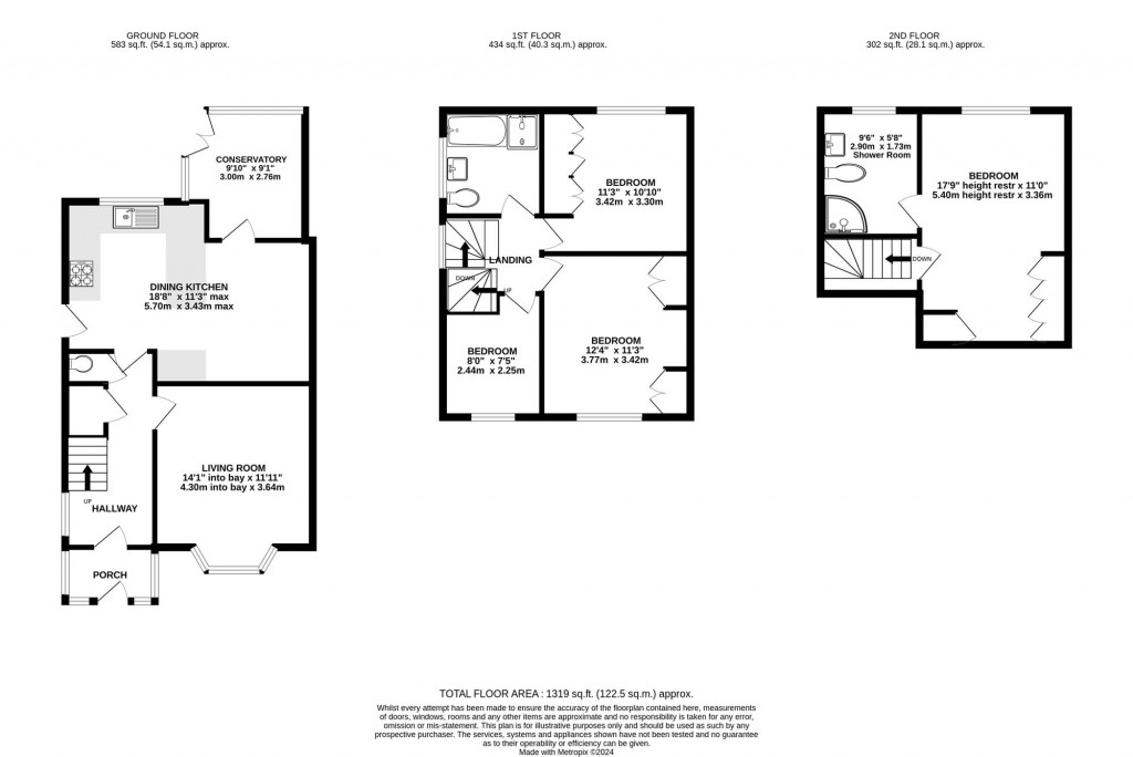 Floorplans For Fountains Road, Bramhall, SK7