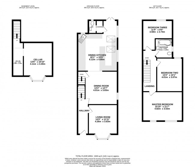 Floorplan for Lumb Lane, Bramhall, sk7