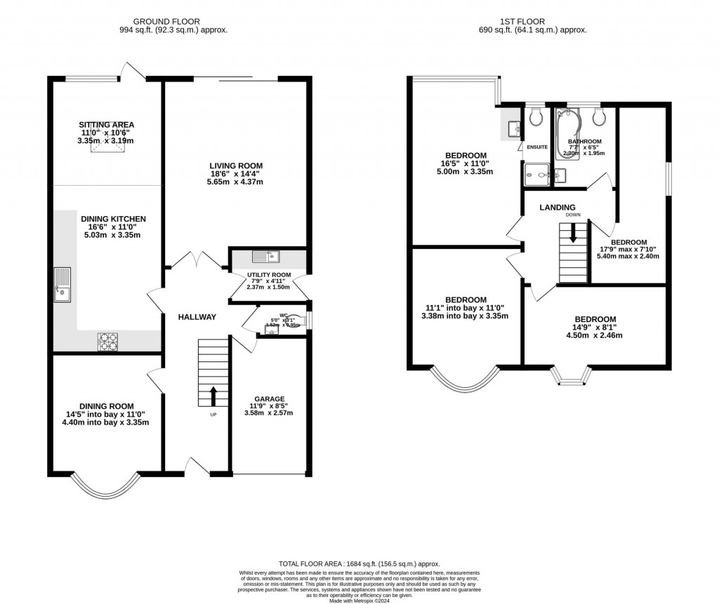 Floorplans For Bridge Lane, Bramhall, SK7