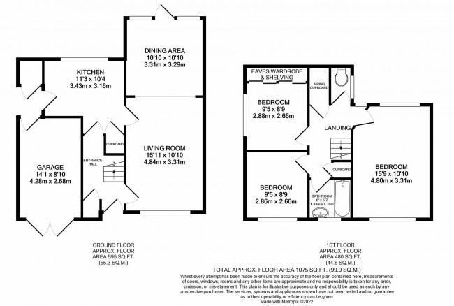 Floorplan for Meadway, Bramhall, sk7