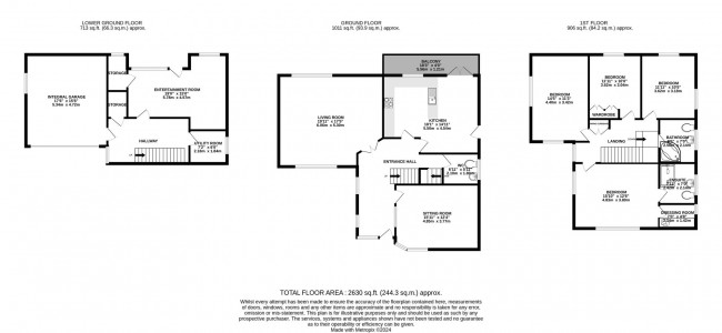 Floorplan for Huxley Drive, Bramhall, sk7