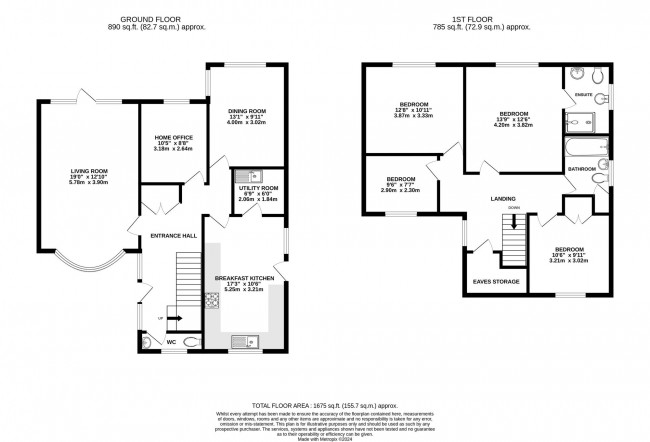 Floorplan for Regent Close, Bramhall, sk7