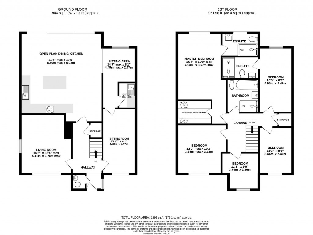 Floorplans For St. Davids Road, Hazel Grove, SK7