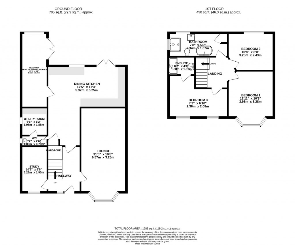 Floorplans For Central Drive, Bramhall, SK7