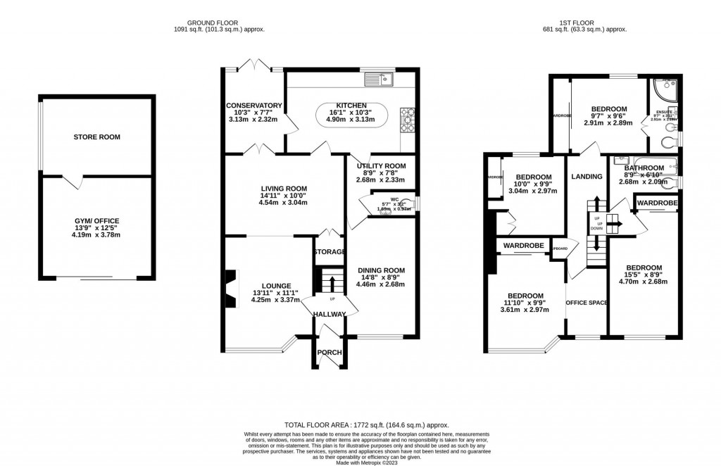 Floorplans For Pingate Lane South, Cheadle Hulme, SK8