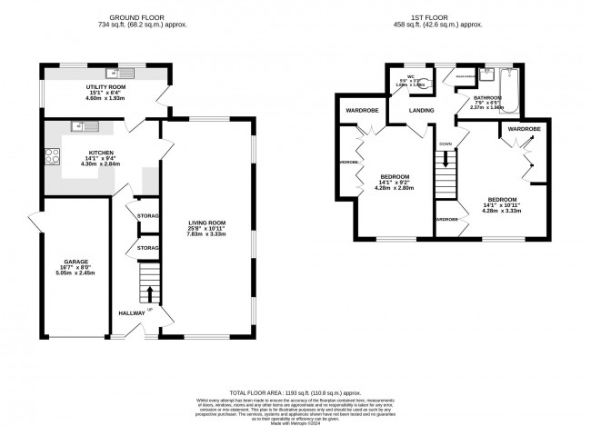 Floorplan for Wensley Drive, Hazel Grove, sk7