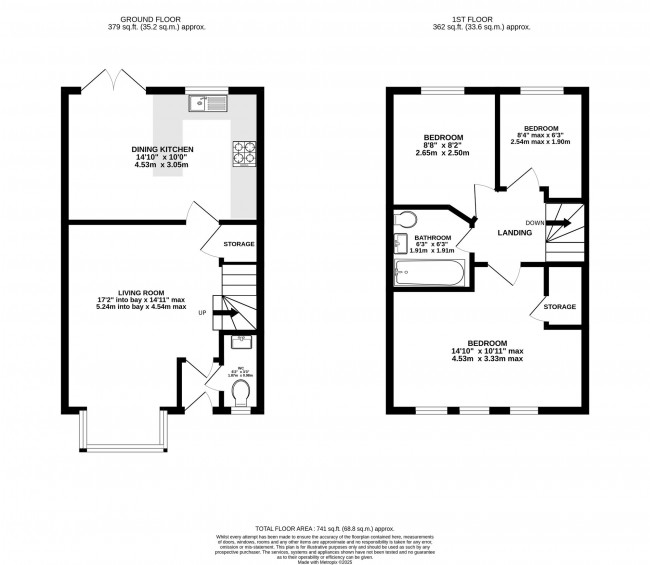 Floorplan for Bramble Way, Hazel Grove, sk7