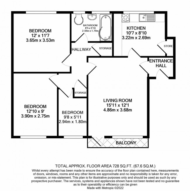 Floorplan for Damery Court, Bramhall, sk7