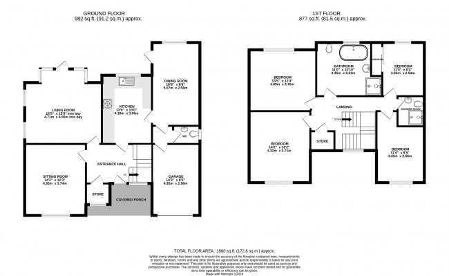 Floorplan for Park Gates Drive, Cheadle Hulme, sk8