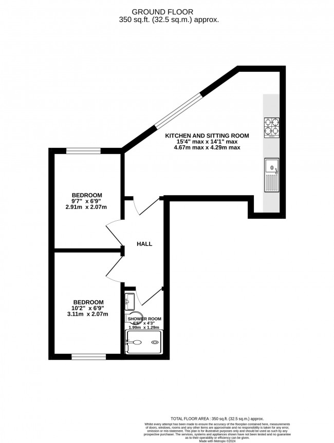 Floorplan for Stockport Road, Cheadle, sk8