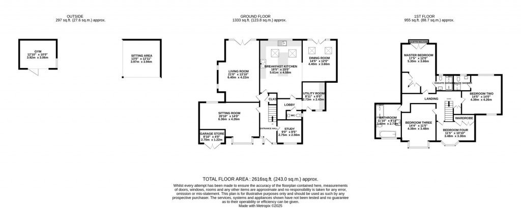 Floorplans For Field Close, Bramhall, SK7