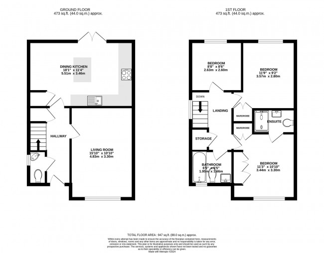 Floorplan for Richards Street, Woodford, sk7