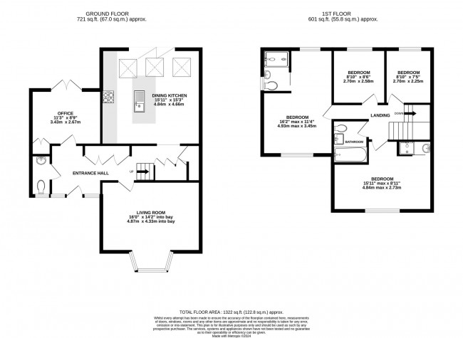 Floorplan for Dalston Drive, Bramhall, sk7