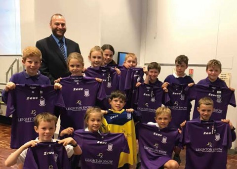 Bramhall Estate Agent Leighton Snow sponsors sporty pupils at Ladybrook Primary School