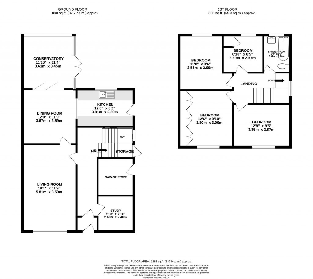 Floorplans For Easby Close, Cheadle Hulme, SK8