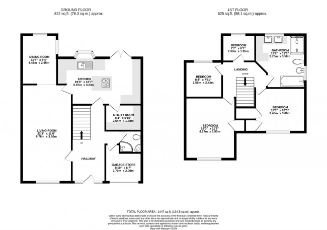 Floorplan for Adelaide Road, Bramhall, sk7