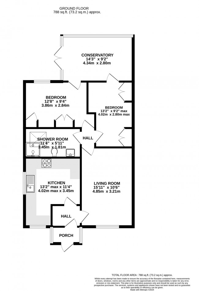 Floorplan for Thurlestone Drive, Hazel Grove, sk7